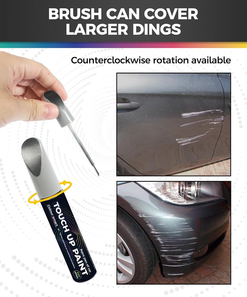 UBOG Touch Up Paint Pen,Touch Up Paint for Cars,Car Accessories Car Touch Up Paint, Automotive Paint Pen Scratch Repair,Car Remover Scratch Paint Pen,Car Paint Pen for Erase Car Scratches (Gray) - Image 3